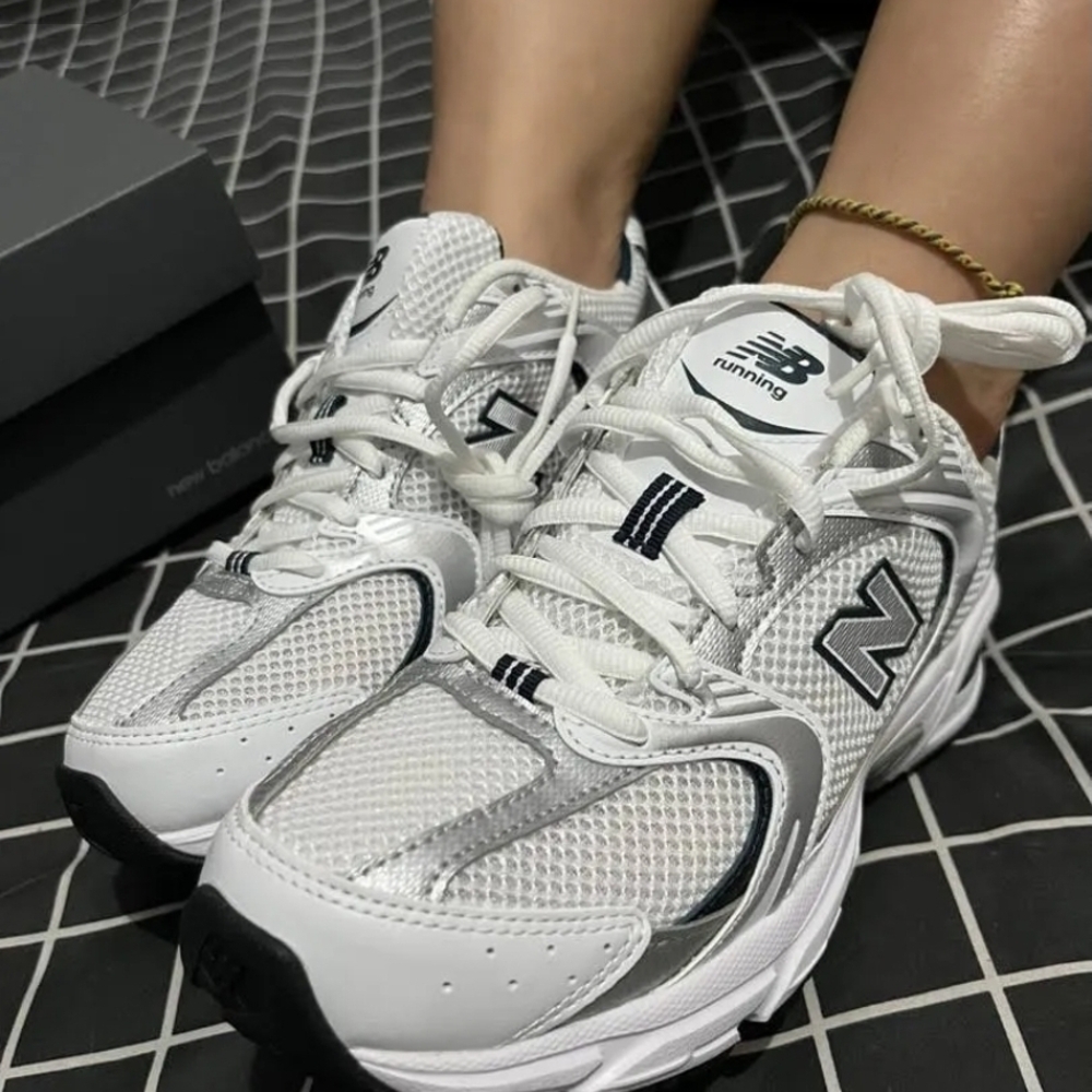 New Balance women's White and Gray Sneakers